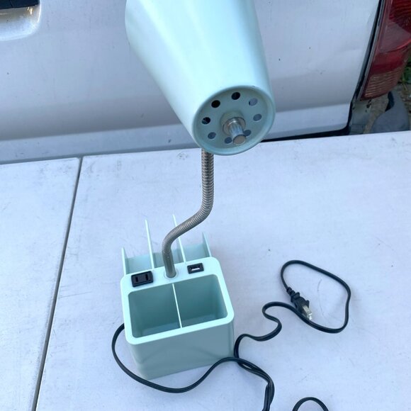 Flexible Organizer Desk Task Lamp with USB Port and Power Receptacle - Picture 3 of 6